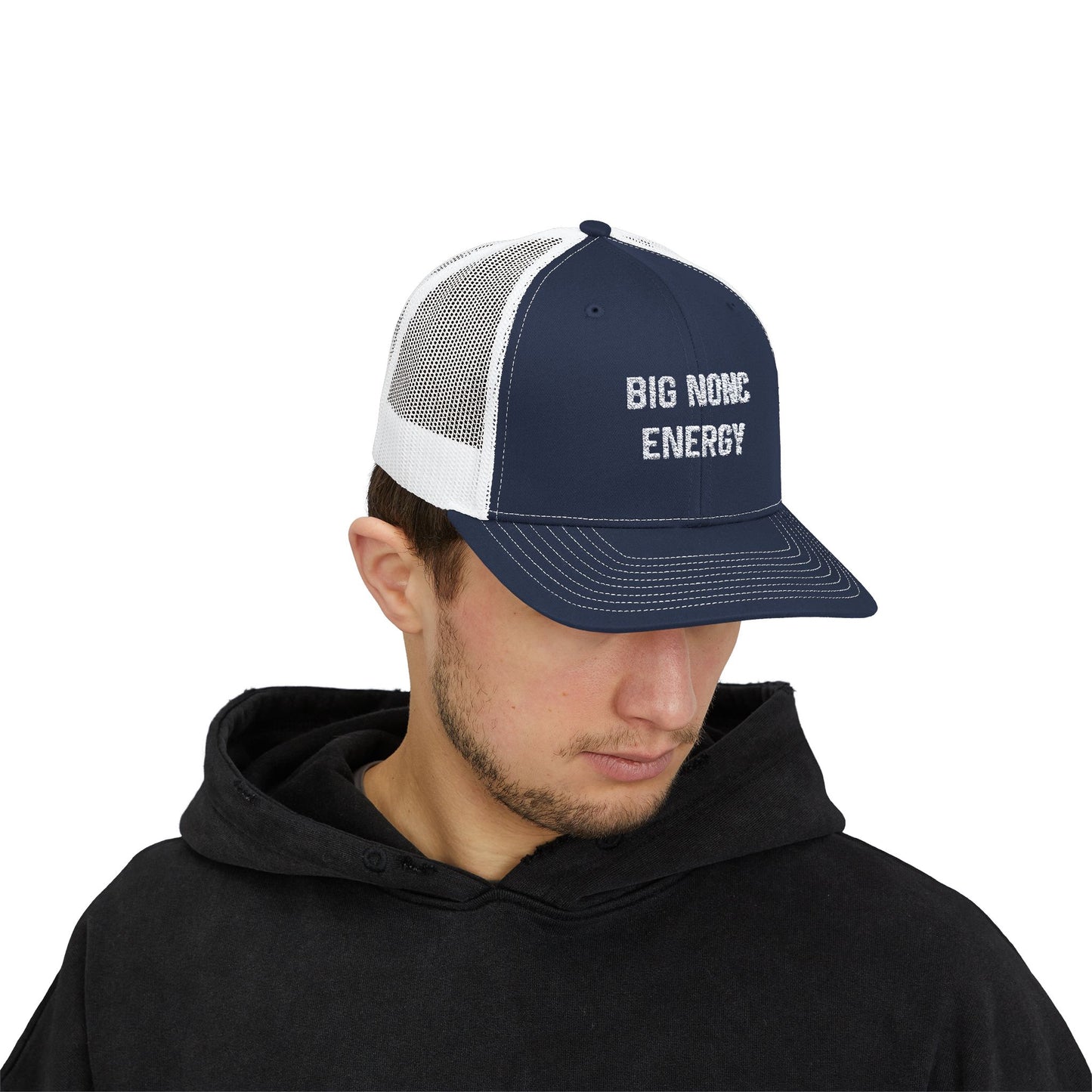 Big Nonc Energy Cajun Trucker Hat - South of Interstate 10 - #Cajun Store# - #Cajun Clothing# - #Cajun Shirts#
