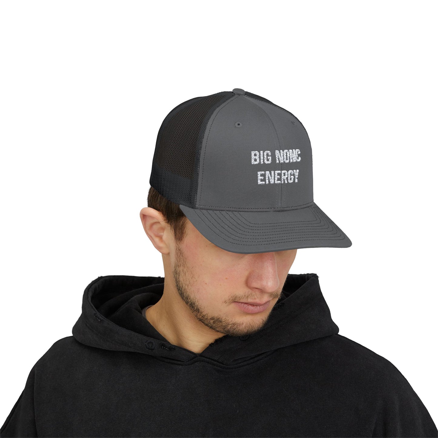 Big Nonc Energy Cajun Trucker Hat - South of Interstate 10 - #Cajun Store# - #Cajun Clothing# - #Cajun Shirts#