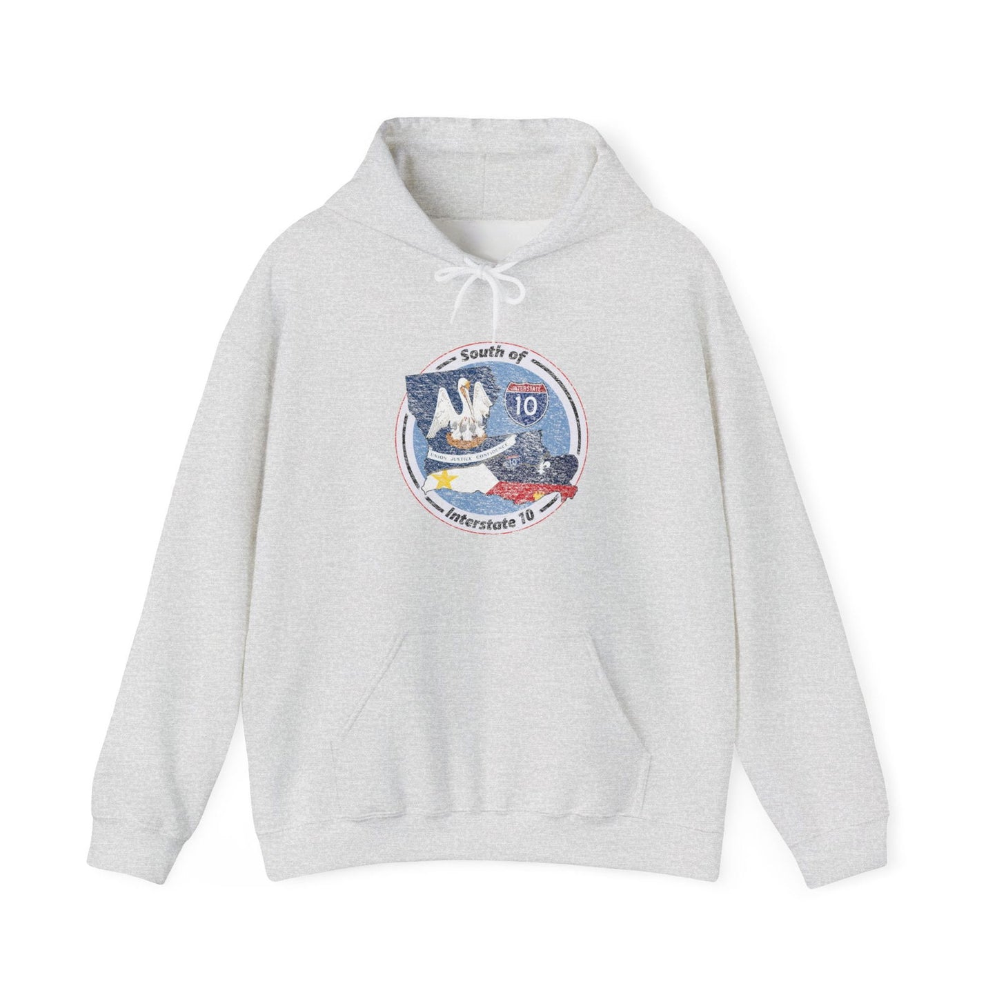 Cajun Country South of I-10, Cajun Hoodie - South of Interstate 10 - #Cajun Store# - #Cajun Clothing# - #Cajun Shirts#
