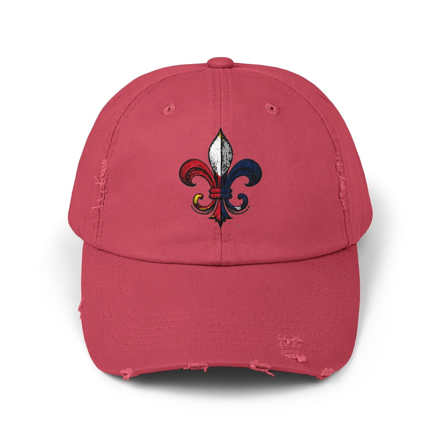 Cajun Fleur-de-lis Hat, Cajun Hat - South of Interstate 10 - #Cajun Store# - #Cajun Clothing# - #Cajun Shirts#