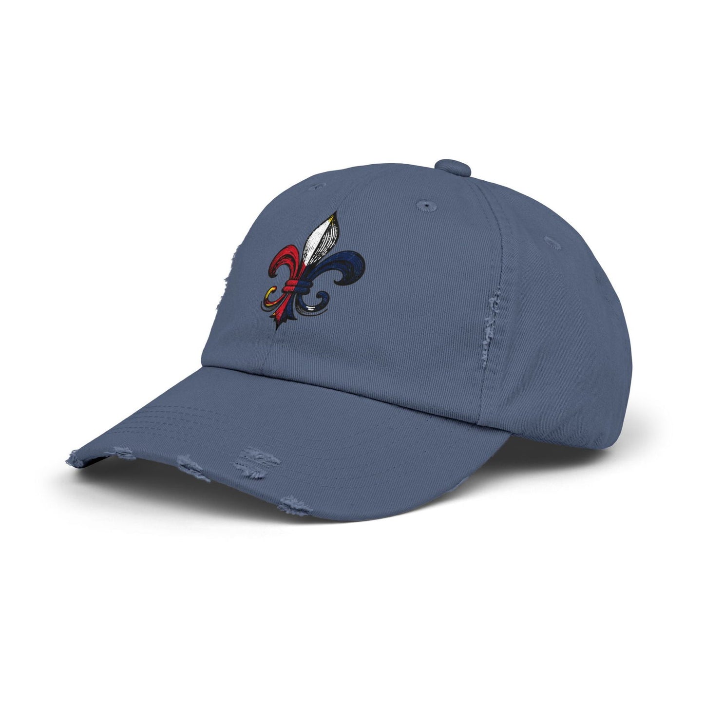 Cajun Fleur-de-lis Hat, Cajun Hat - South of Interstate 10 - #Cajun Store# - #Cajun Clothing# - #Cajun Shirts#