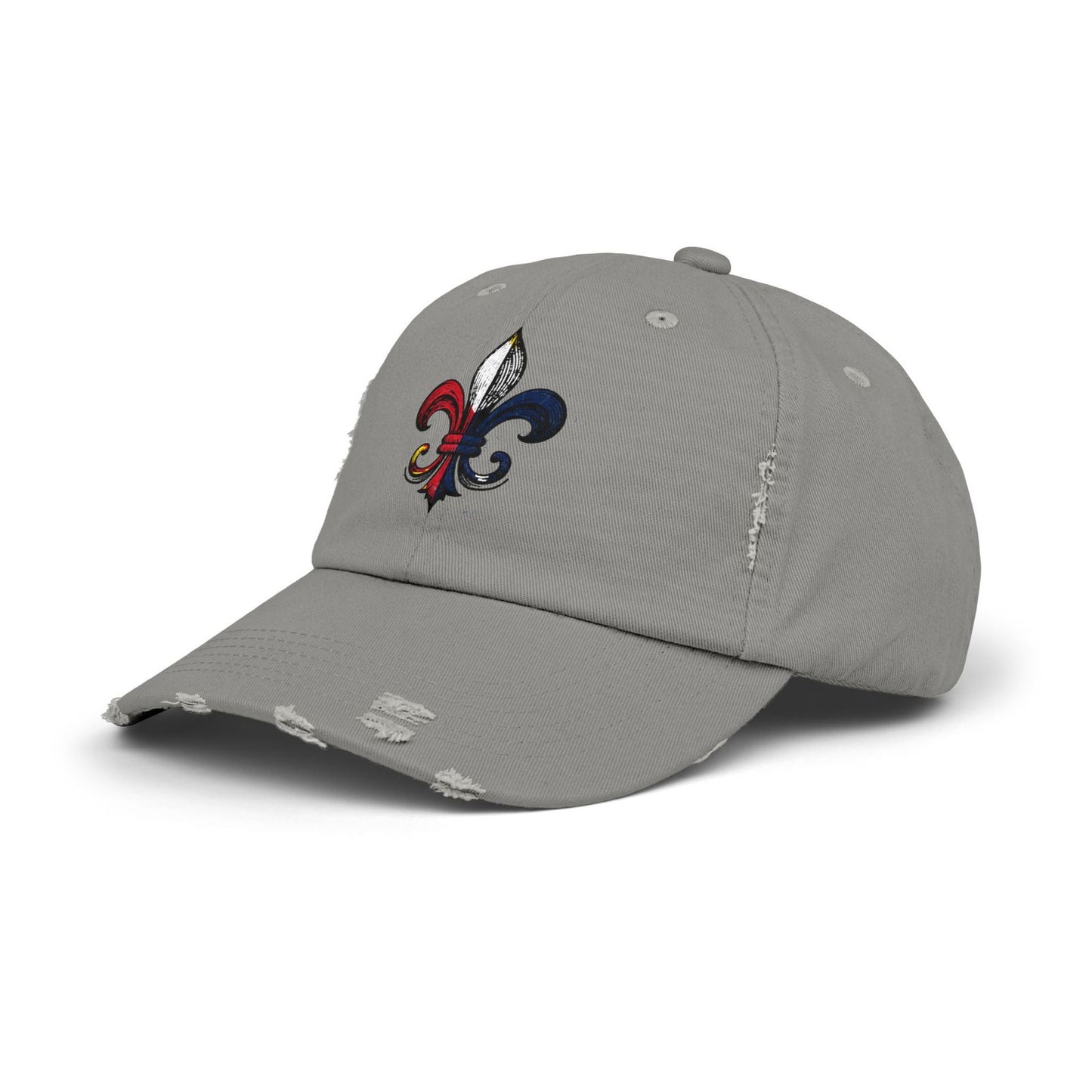 Cajun Fleur-de-lis Hat, Cajun Hat - South of Interstate 10 - #Cajun Store# - #Cajun Clothing# - #Cajun Shirts#