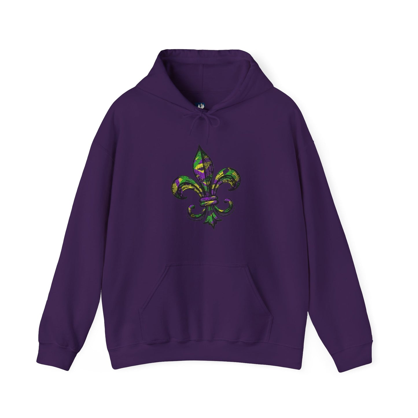 Mardi Gras Fleur-de-lis Cajun Hoodie