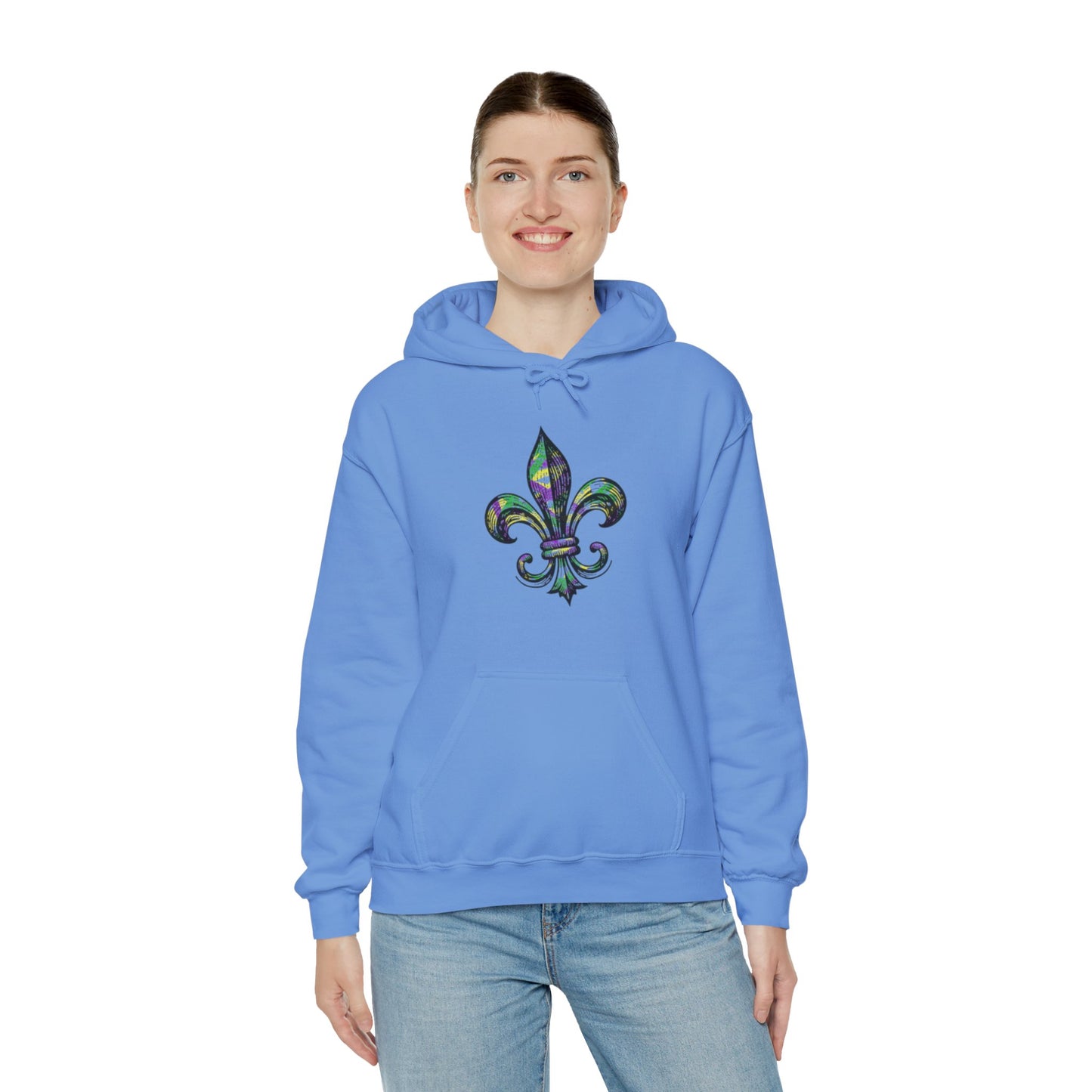 Mardi Gras Fleur-de-lis Cajun Hoodie
