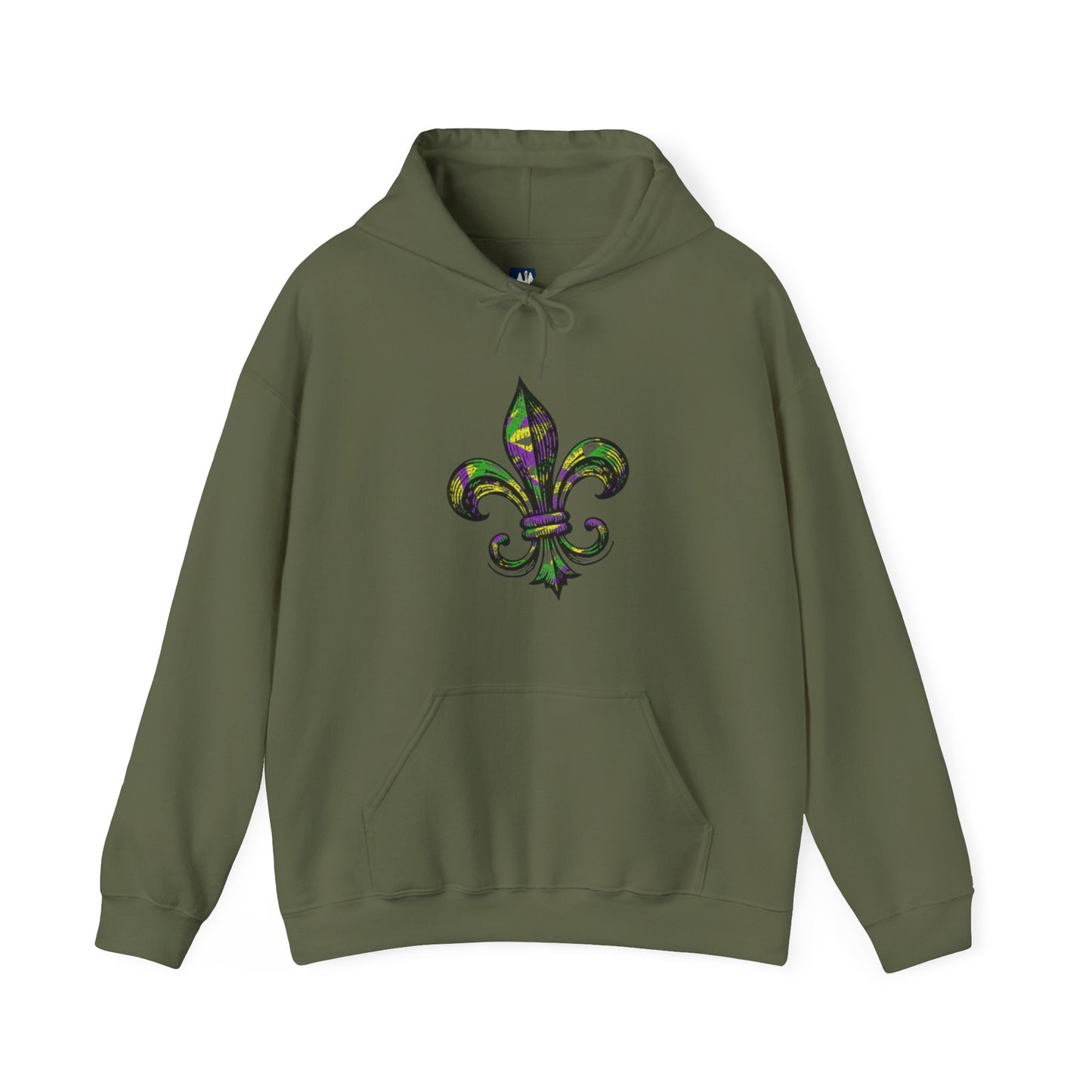 Mardi Gras Fleur-de-lis Cajun Hoodie