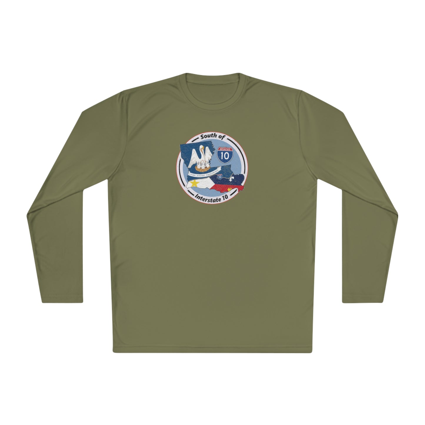 South of Interstate 10 Cajun Long Sleeve T-Shirt
