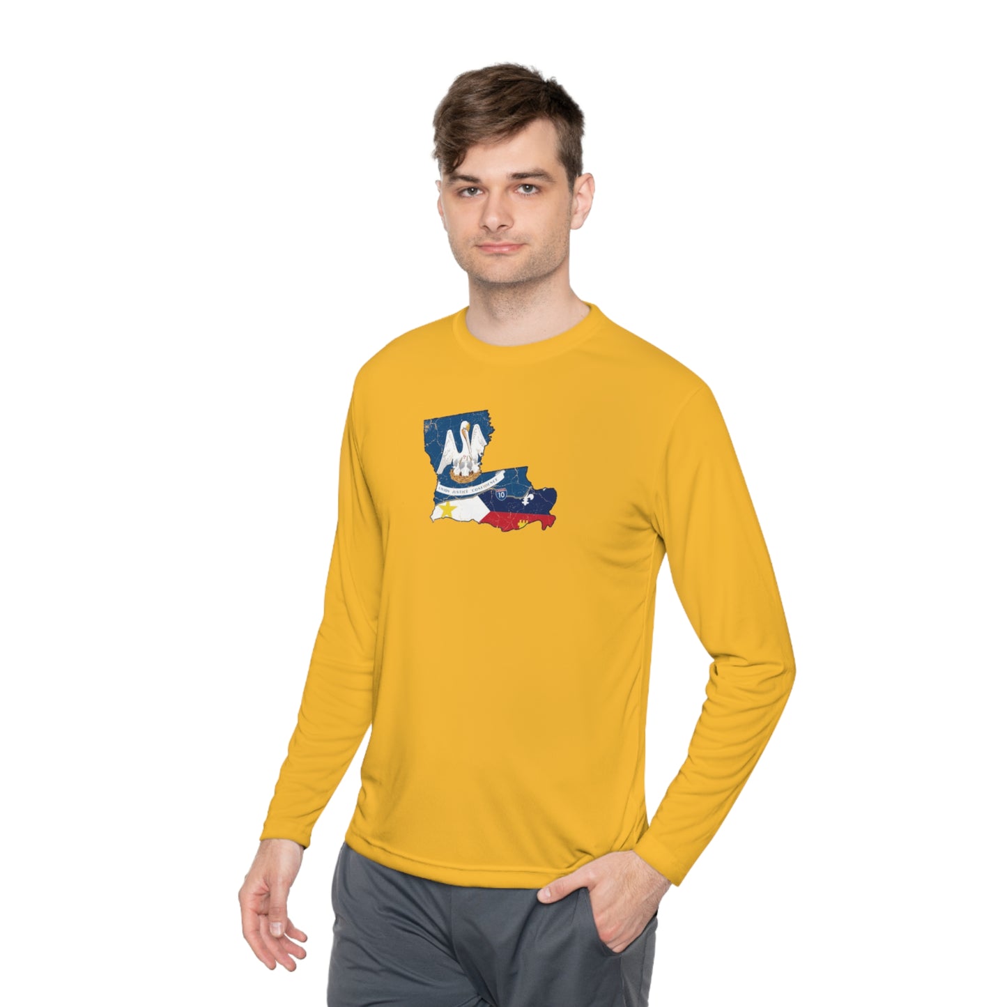 South of Interstate 10 Map Cajun Long Sleeve T-Shirt