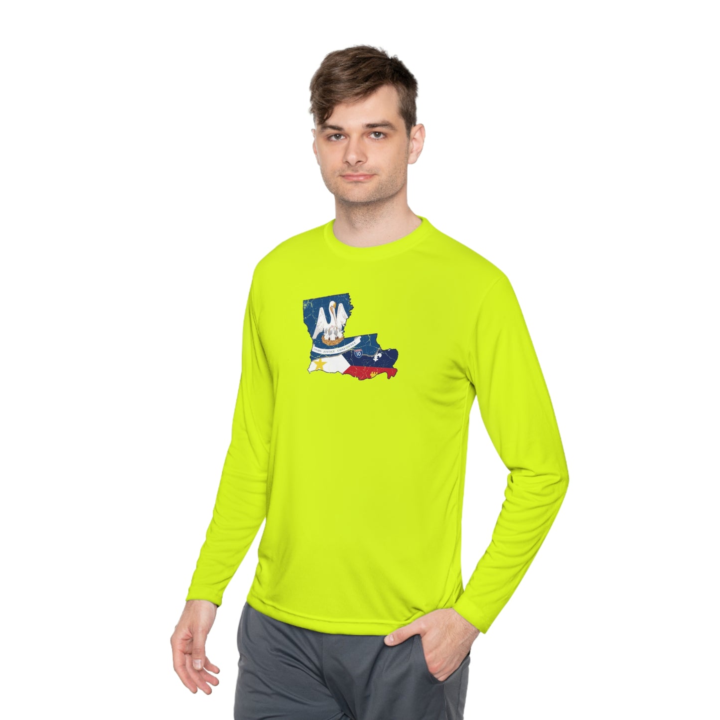 South of Interstate 10 Map Cajun Long Sleeve T-Shirt