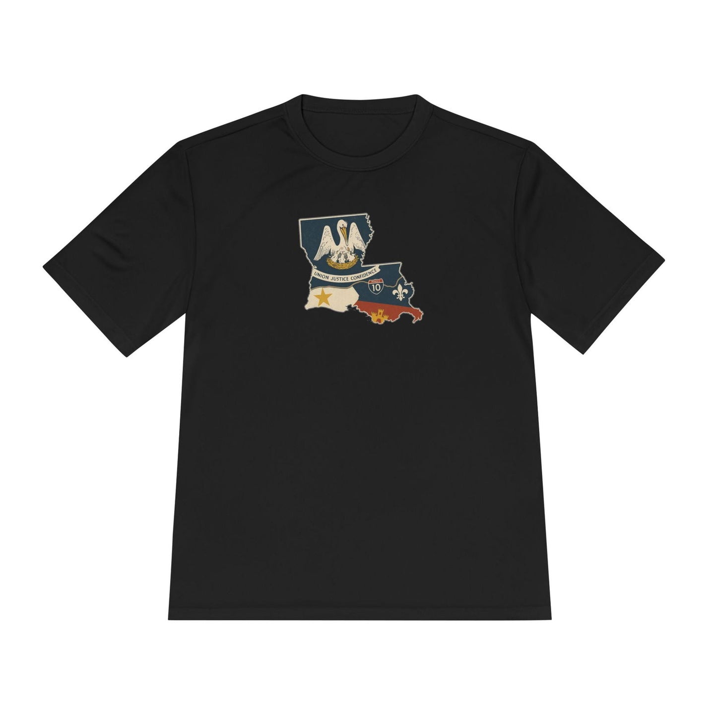 south-of-interstate-10-cajun-store-cajun-country-south-of-i-10-map-cajun-dry-fit-t-shirt