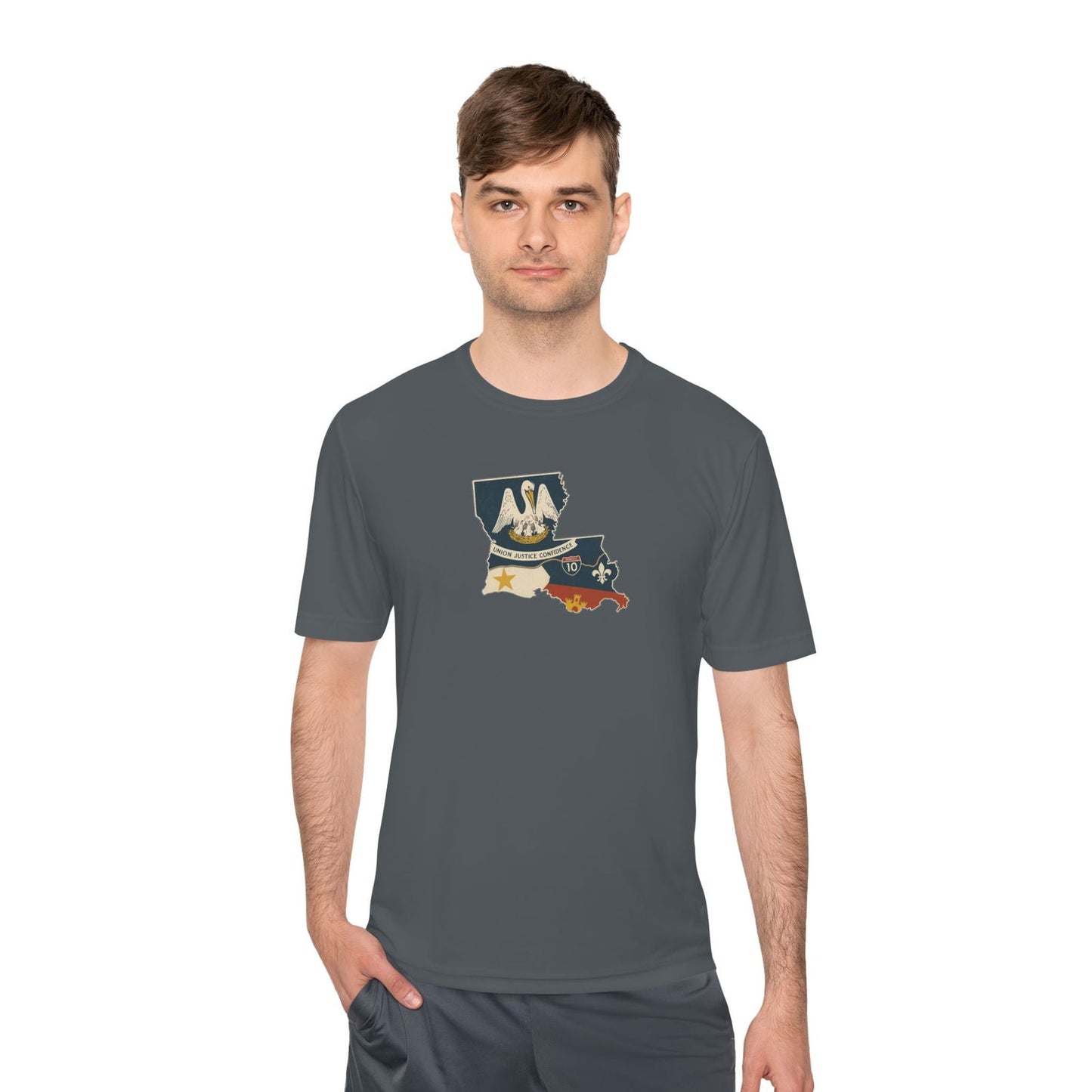 south-of-interstate-10-cajun-store-cajun-country-south-of-i-10-map-cajun-dry-fit-t-shirt
