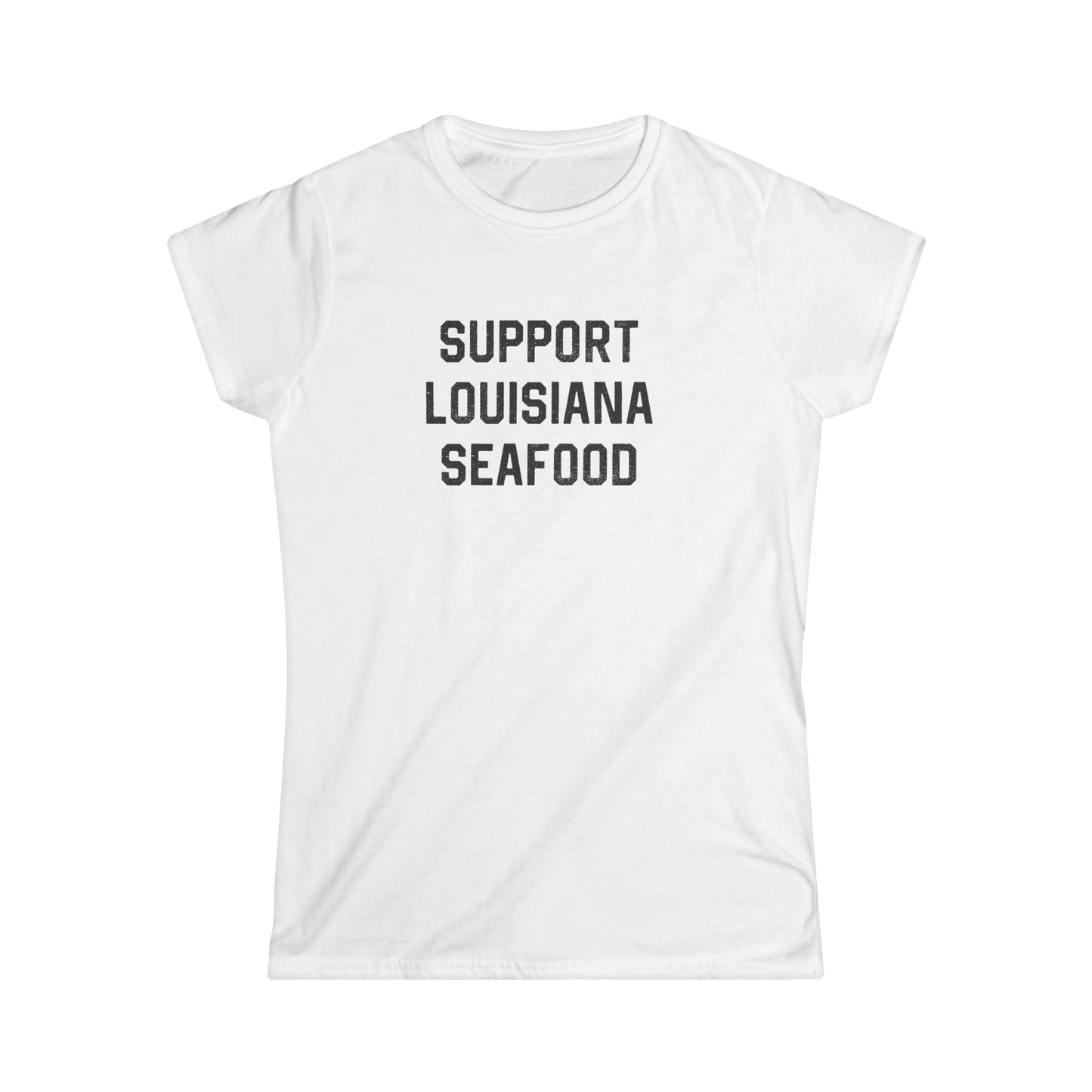 Women's Support Louisiana Seafood Cajun T-Shirt
