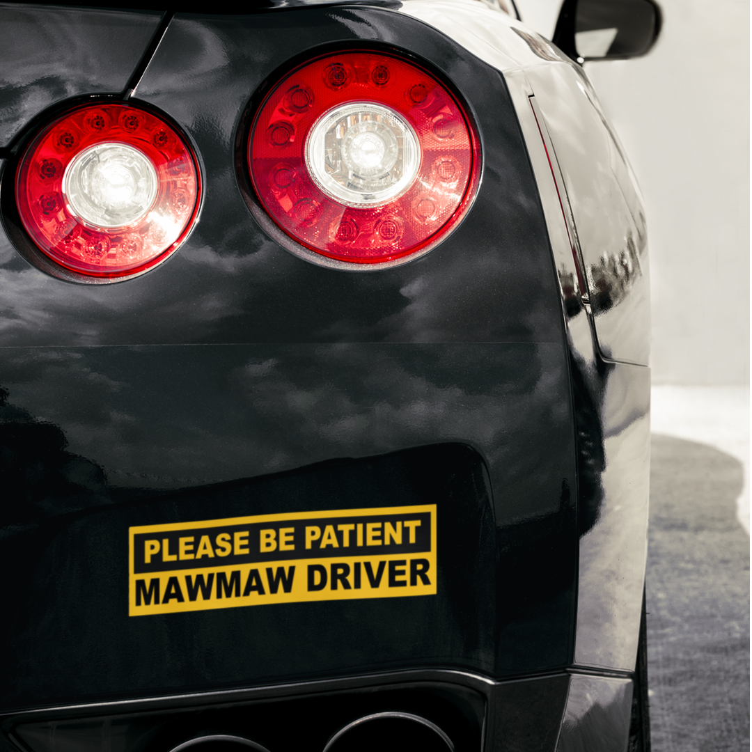 MawMaw Driver Cajun Bumper Sticker