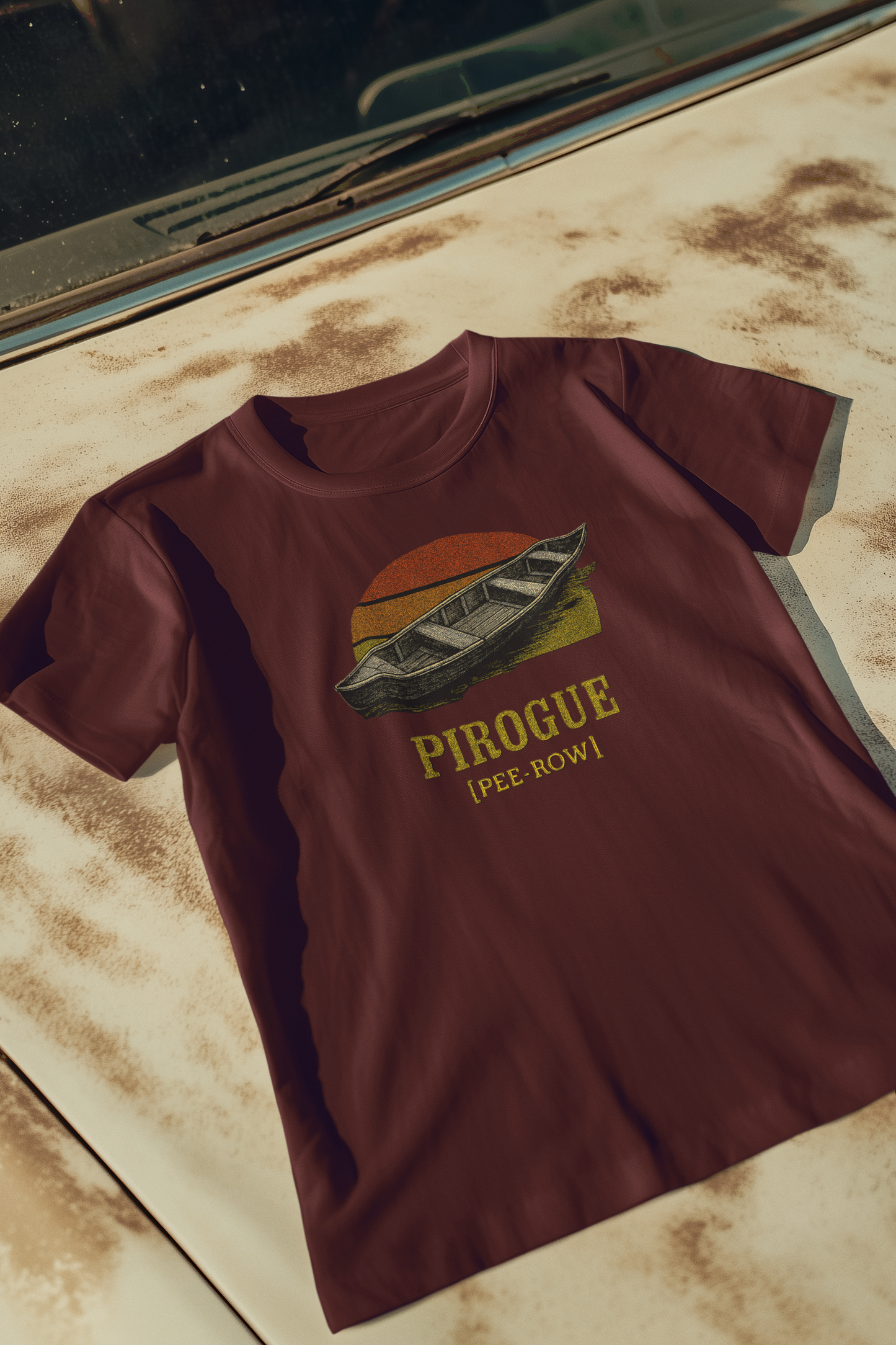Pirogue Cajun French T-Shirt