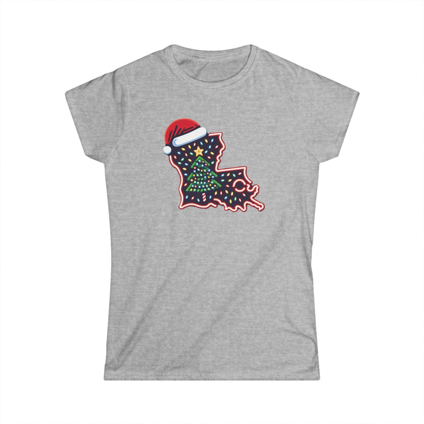 Women's Louisiana Christmas T-Shirt