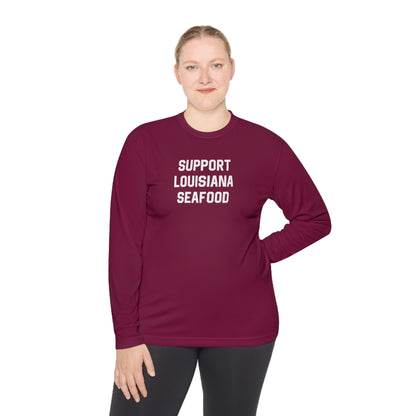 Support Louisiana Seafood Cajun Long Sleeve T-Shirt