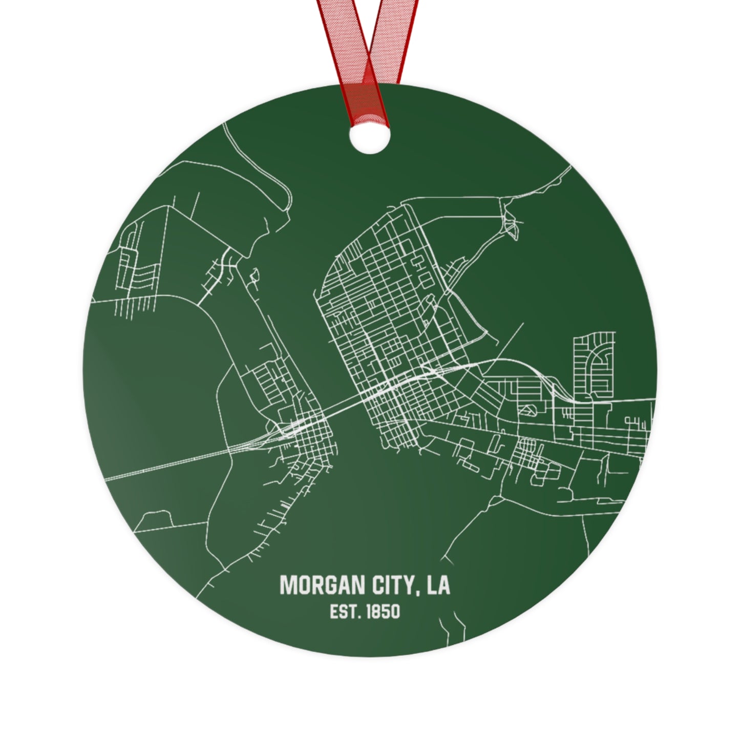 Morgan City Louisiana Christmas Ornament