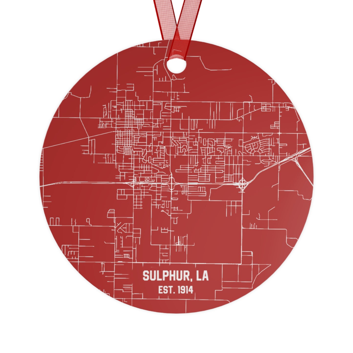 Sulphur Louisiana Christmas Ornament