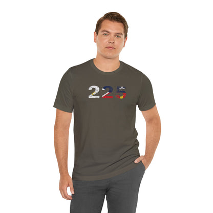Cajun Flag 225 Area Code T-Shirt
