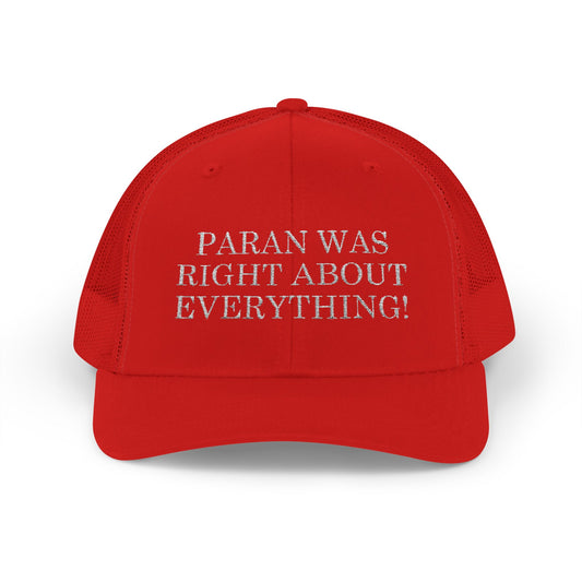 Paran Was Right About Everything! Hat