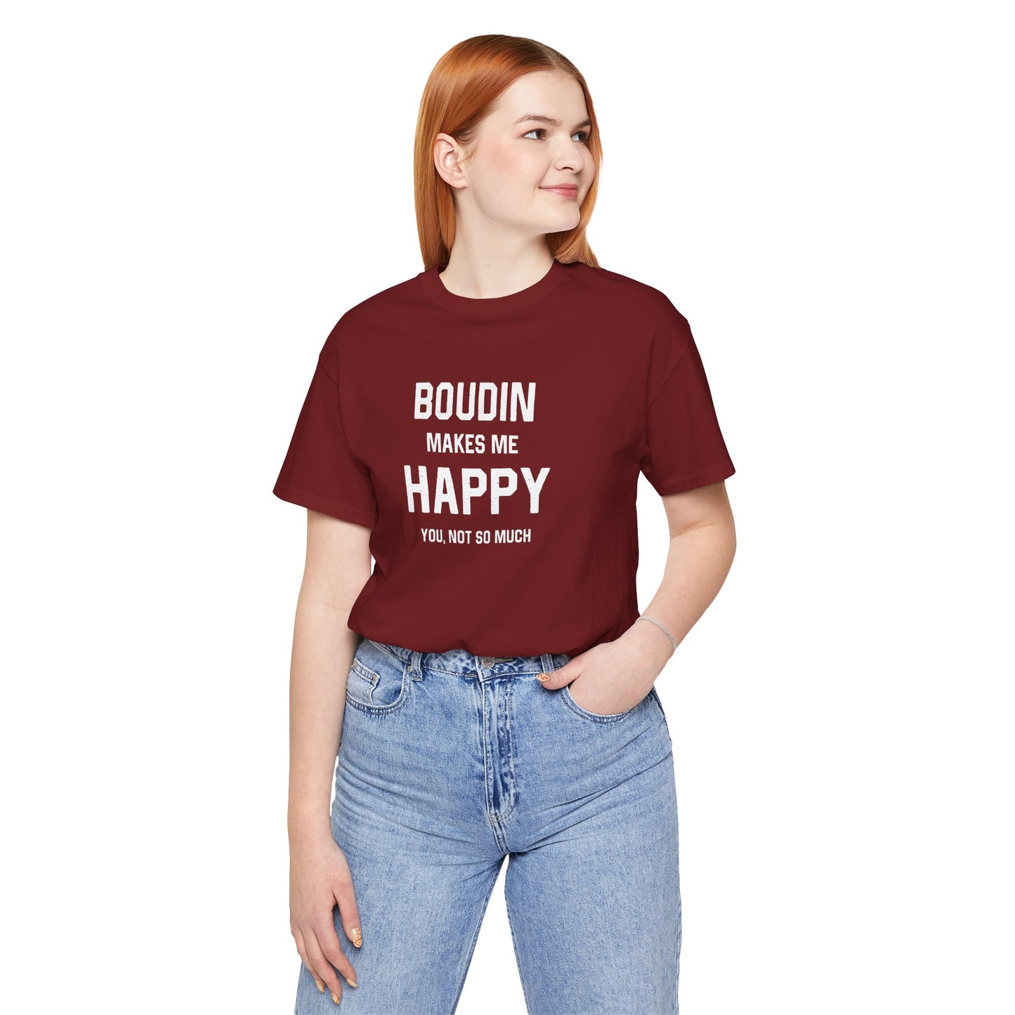 Boudin Makes Me Happy Cajun T-Shirt