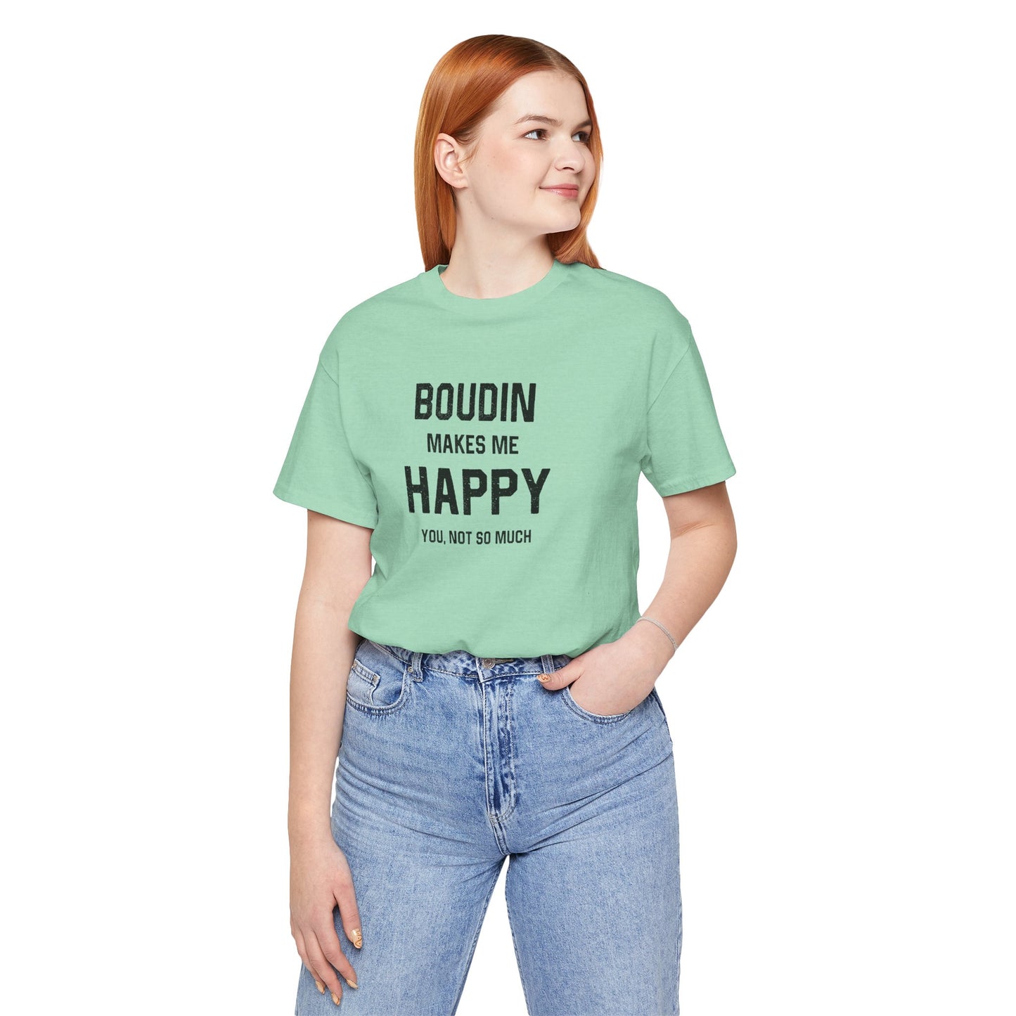 Boudin Makes Me Happy Cajun T-Shirt