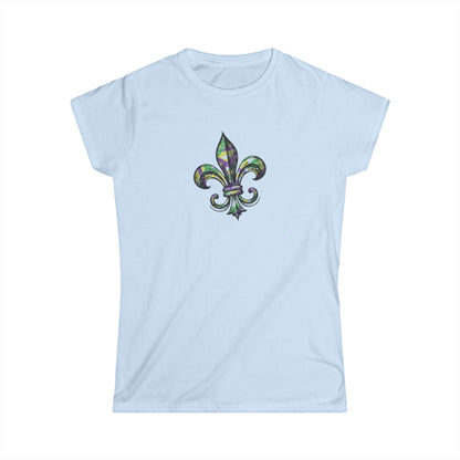 Women's Mardi Gras Fleur-de-Lis Cajun T-Shirt