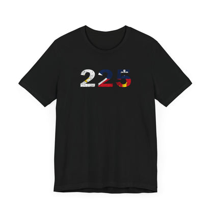 Cajun Flag 225 Area Code T-Shirt