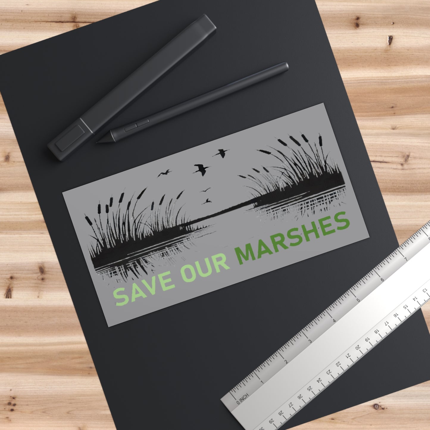 Save Our Marshes Cajun Bumper Sticker