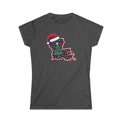 Women's Louisiana Christmas T-Shirt