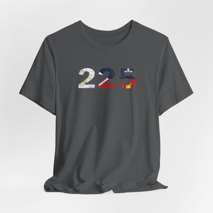 Cajun Flag 225 Area Code T-Shirt
