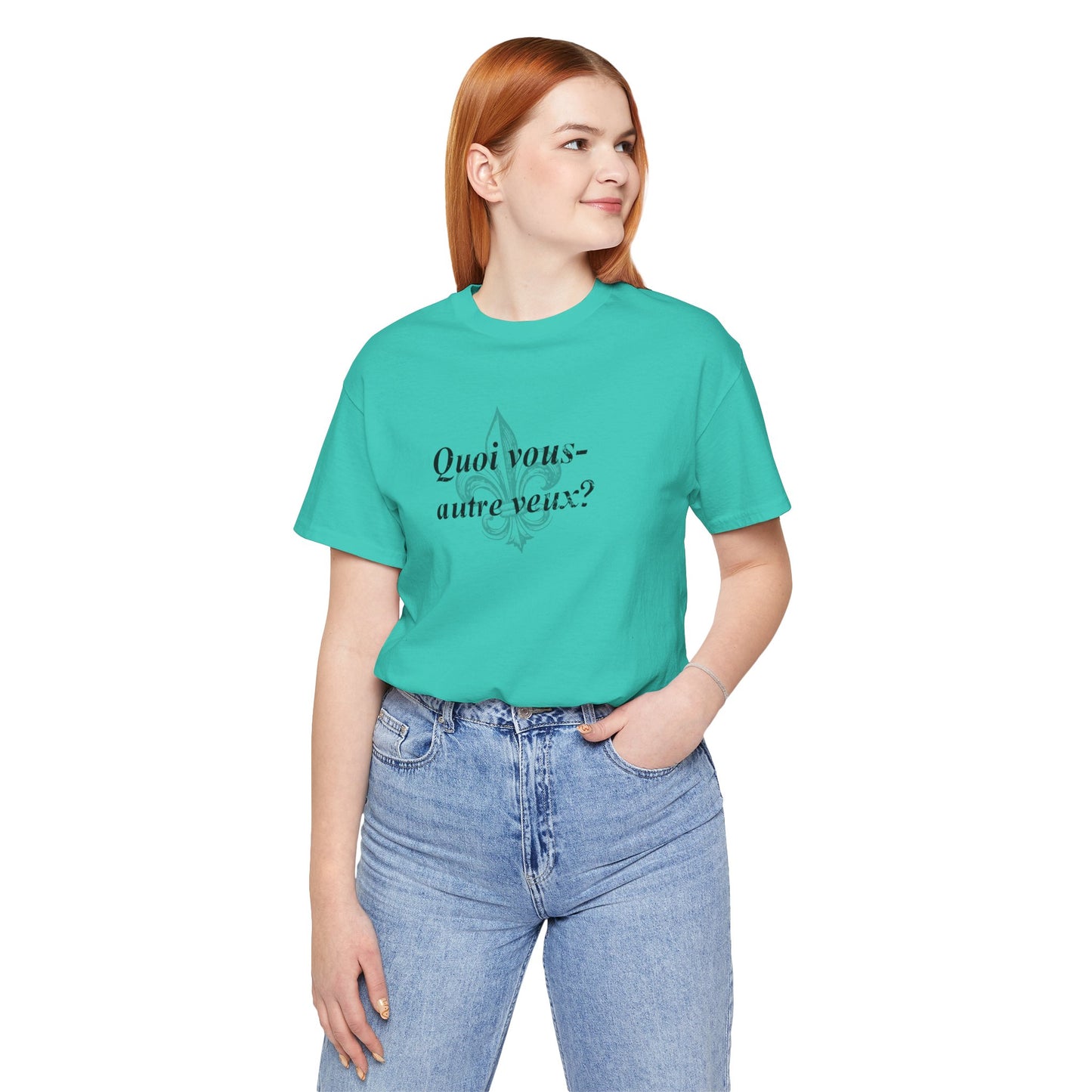 Quoi vous-autre veux? (What do y'all want?) Cajun French T-Shirt