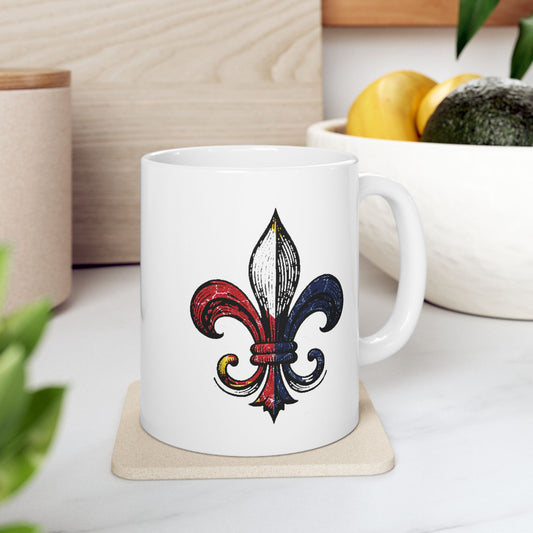 Cajun Fleur-de-lis Coffee Mug (11oz, 15oz)