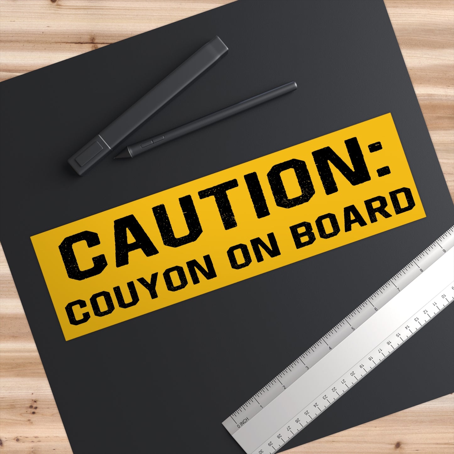 Couyon on Board Cajun Bumper Sticker