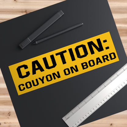 Couyon on Board Cajun Bumper Sticker