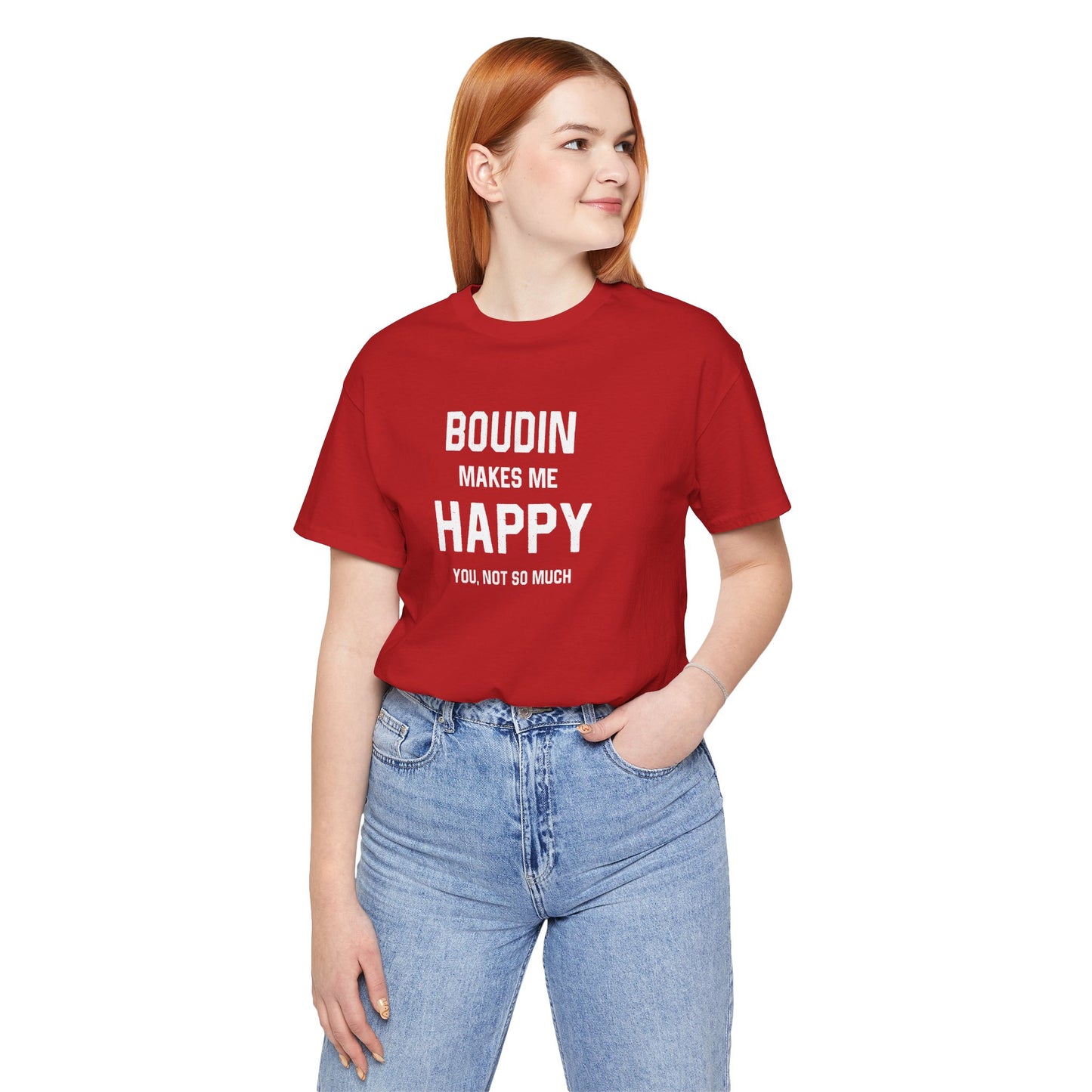 Boudin Makes Me Happy Cajun T-Shirt