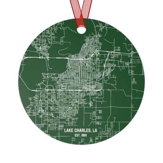 Lake Charles Louisiana Christmas Ornament