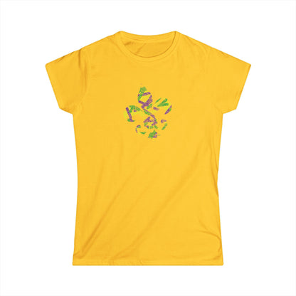 Women's Mardi Gras Fleur-de-Lis Cajun T-Shirt