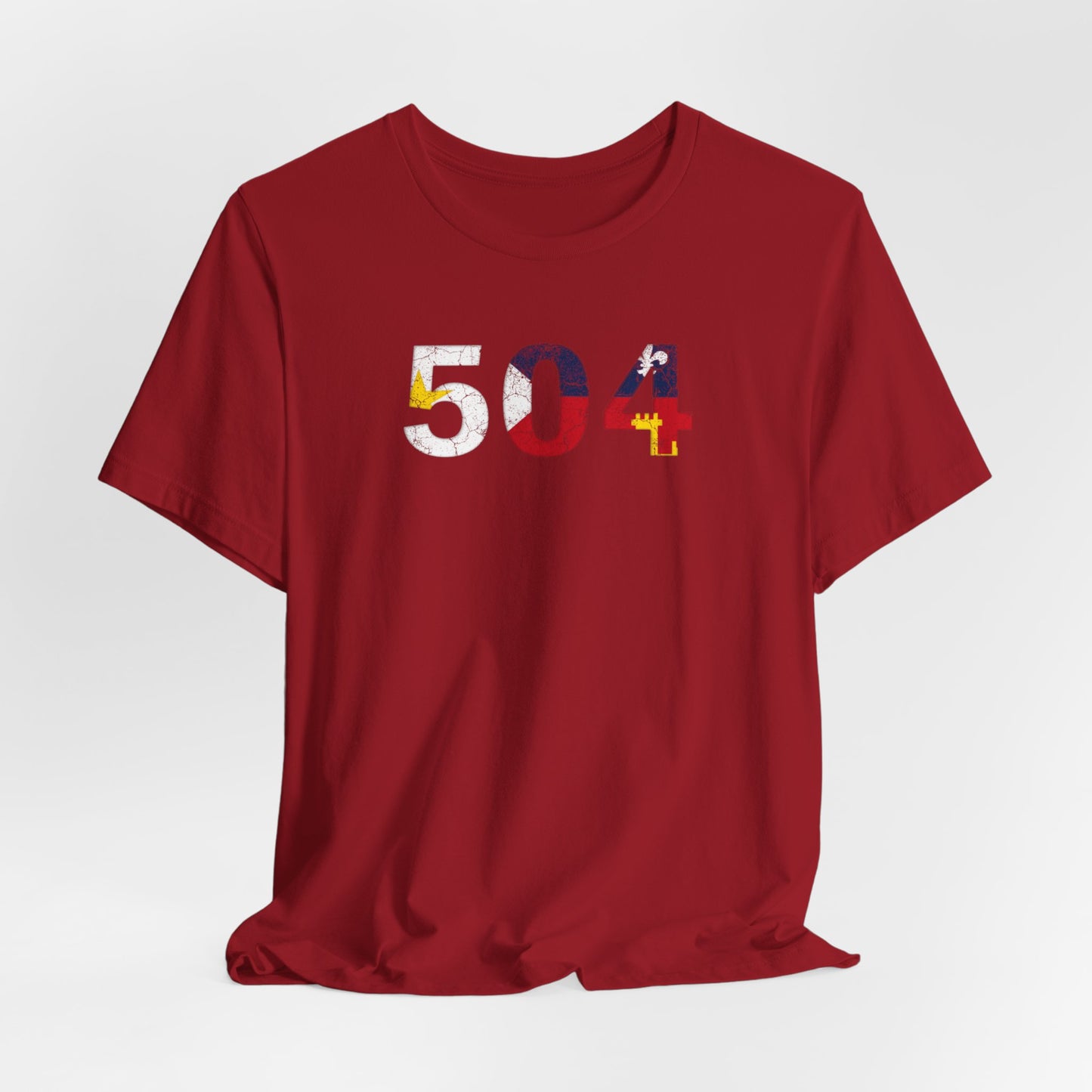 Cajun Flag 504 Area Code T-Shirt