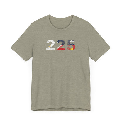 Cajun Flag 225 Area Code T-Shirt