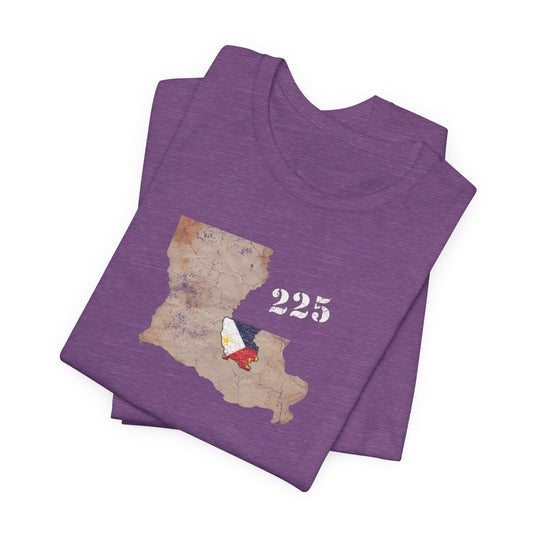 Cajun Area Code 225 Map T-Shirt