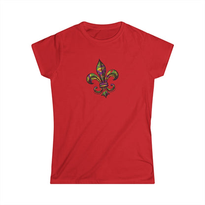 Women's Mardi Gras Fleur-de-Lis Cajun T-Shirt