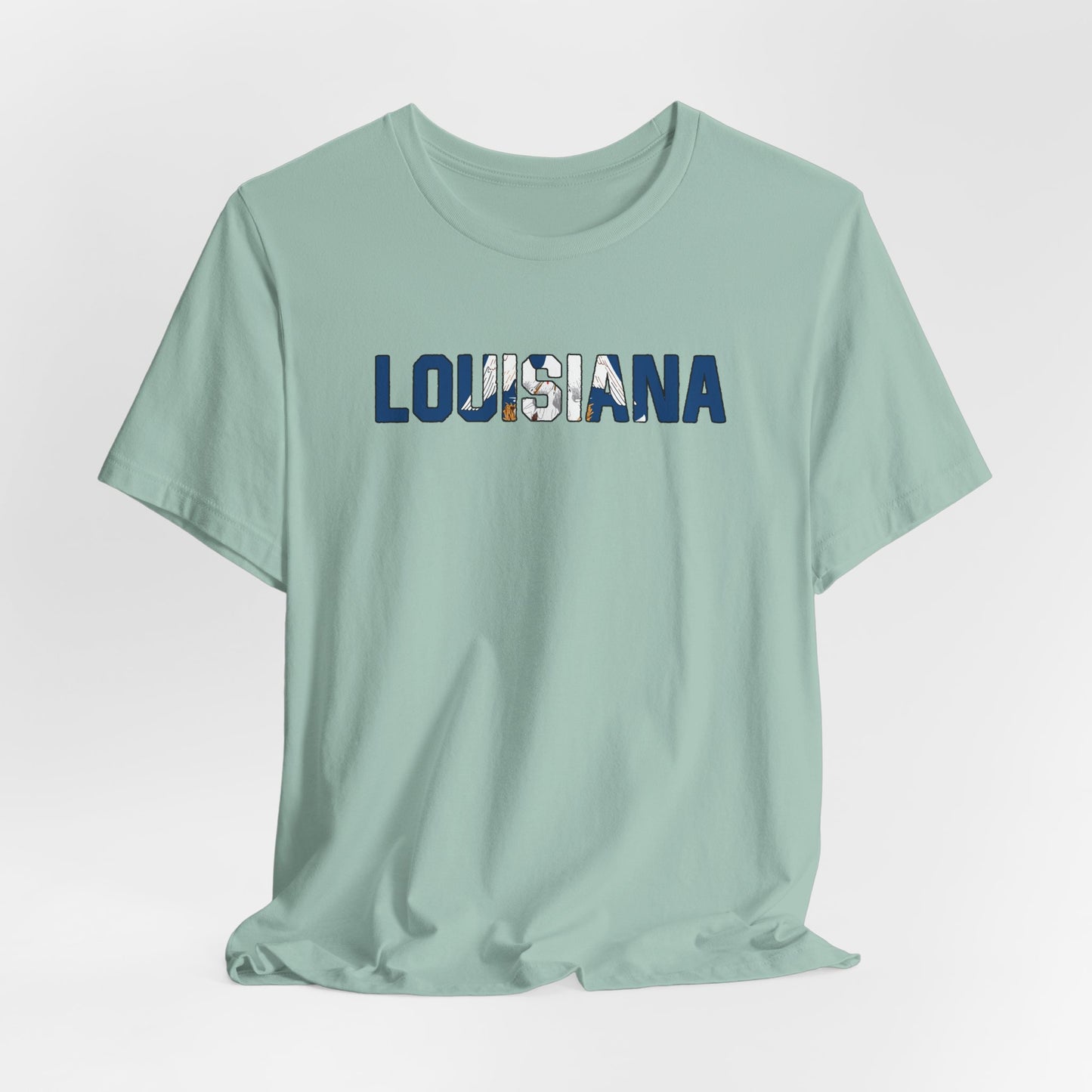 Louisiana with Flag T-Shirt