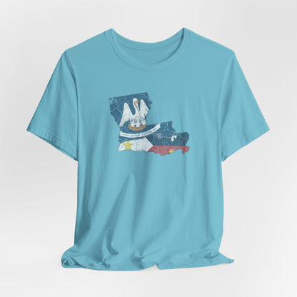 South of Interstate 10 Map Cajun Shirt