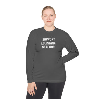 Support Louisiana Seafood Cajun Long Sleeve T-Shirt