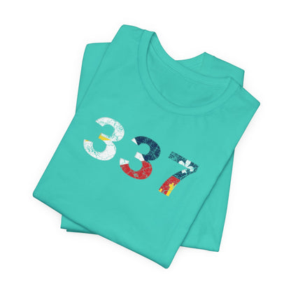 Cajun Flag 337 Area Code T-Shirt