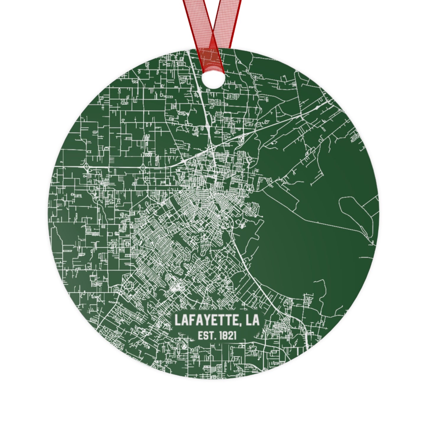 Lafayette Louisiana Christmas Ornament