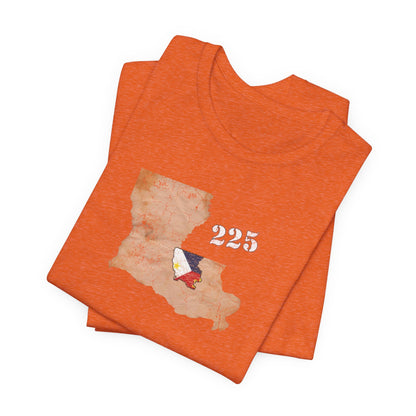 Cajun Area Code 225 Map T-Shirt