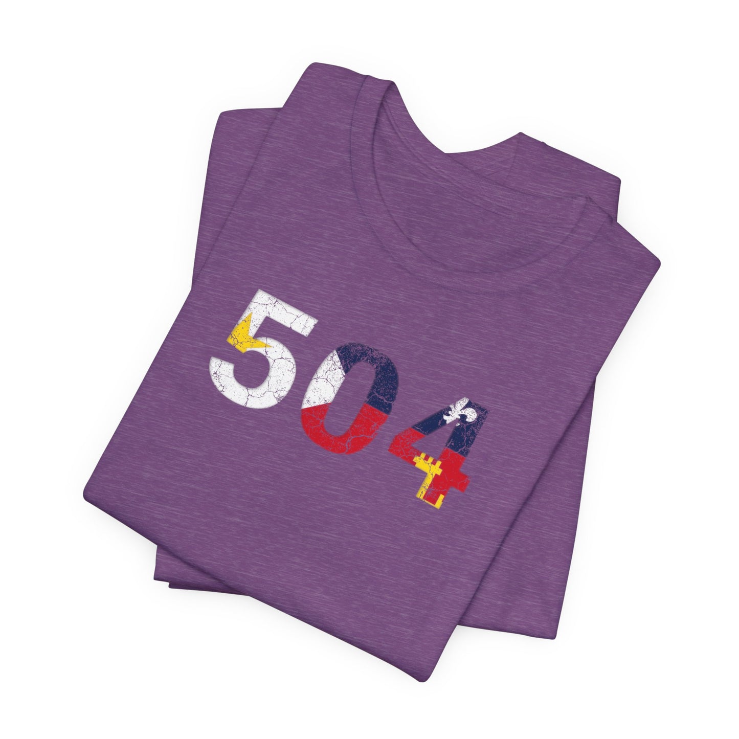 Cajun Flag 504 Area Code T-Shirt