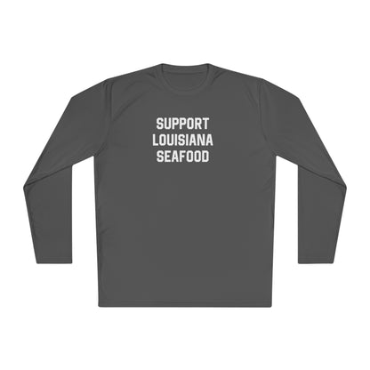 Support Louisiana Seafood Cajun Long Sleeve T-Shirt