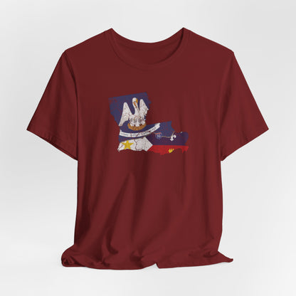 South of Interstate 10 Map Cajun Shirt